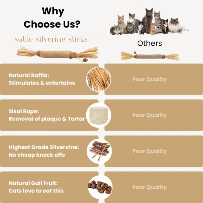 All Natural Silvervine Cat Dental Sticks