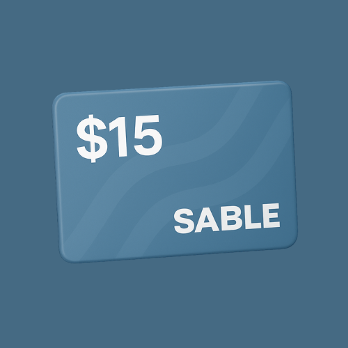Sable $15 Giftcard